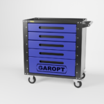 Gt5.blue Тележка инструментальная Garopt 5 ящиков СИНЯЯ, Серия «Low-cost»