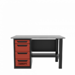 Верстак однотумбовый 4 ящика красный 1400*700 Garopt, GT1400STY4.red
