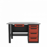 Верстак с ящиком однотумбовый 4 ящика красный 1400*700 Garopt, GT1400STY1Y4.red