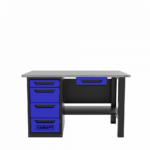 Верстак с ящиком однотумбовый 4 ящика, синий 1400*700 Garopt, GT1400STY1Y4.blue