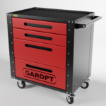 Gt4.red Тележка инструментальная Garopt 4 ящика КРАСНАЯ, Серия «Low-cost»