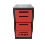 Тумба 4 ящика для верстака GAROPT (КРАСНАЯ)