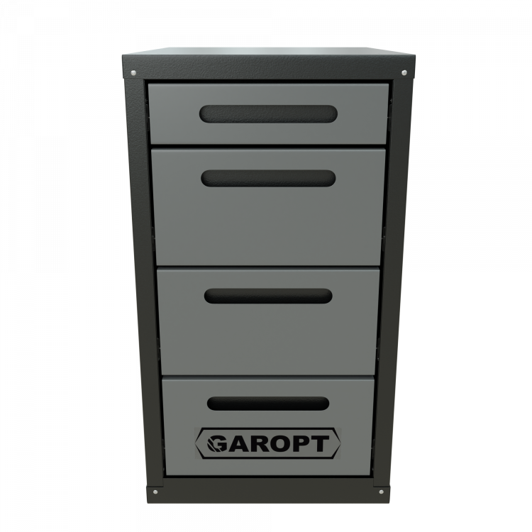 Тумба 4 ящика для верстака GAROPT  (СЕРАЯ)