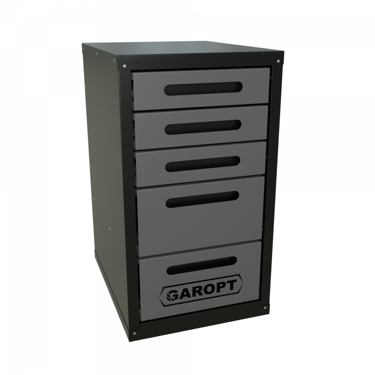 Тумба 5 ящиков для верстака GAROPT  (СЕРАЯ)