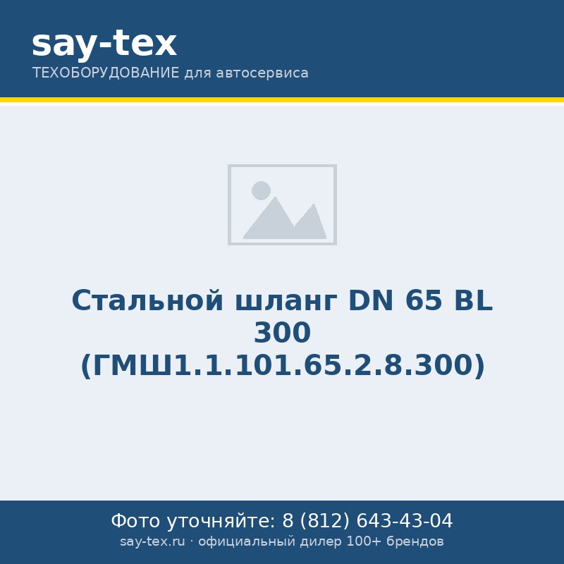 Стальной шланг  DN 65  ВL 300 (ГМШ1.1.101.65.2.8.300)