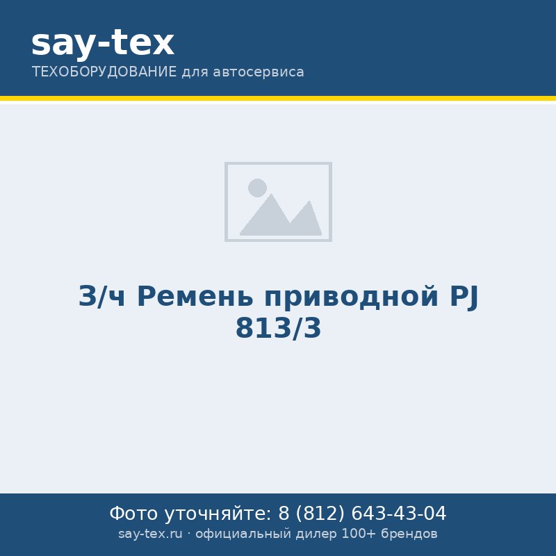 З/ч Ремень приводной PJ 813/3